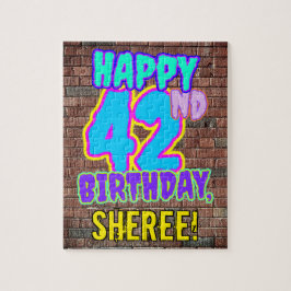 Puzzle 42° cumpleaños ~ Diversión, graffiti urbano inspir