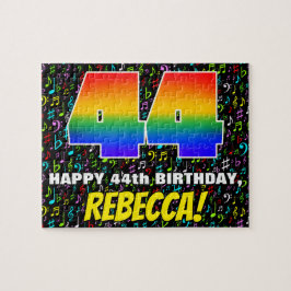 Puzzle 44º cumpleaños — Símbolos de música divertida, col