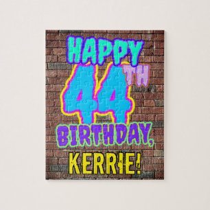 Puzzle 44th Birthday ~ Fun, Urban Graffiti Inspired Look