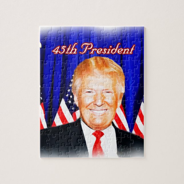Puzzle 45.º presidente Donald Trump _ (Vertical)
