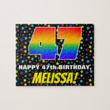 47 Aniversario — Patrón de estadio divertido y col