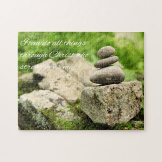 Puzzle 4:13 de equilibrio de los filipenses de las rocas
