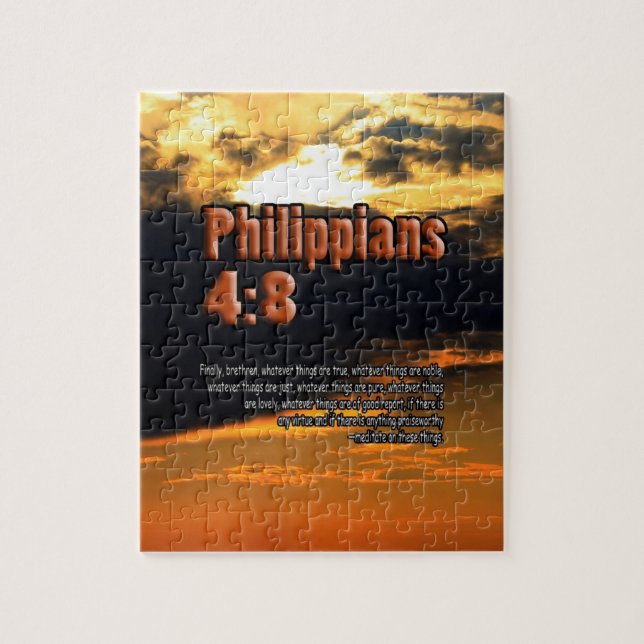 PUZZLE 4:8 CRISTIANO DE ENCARGO DE LOS FILIPENSES DEL (Vertical)