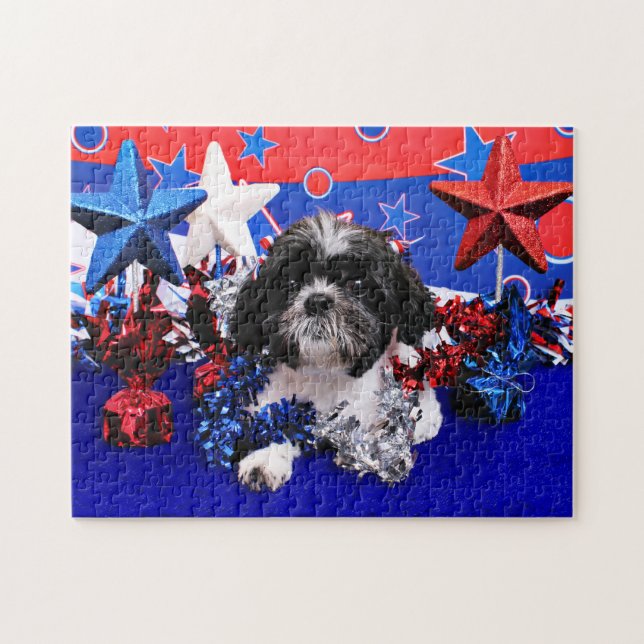 Puzzle 4 de julio - Shih Tzu - Sadie (Horizontal)