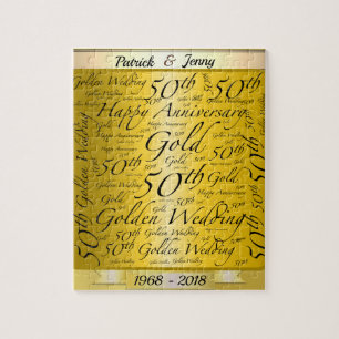 Puzzle 50° aniversario Boda personalizado