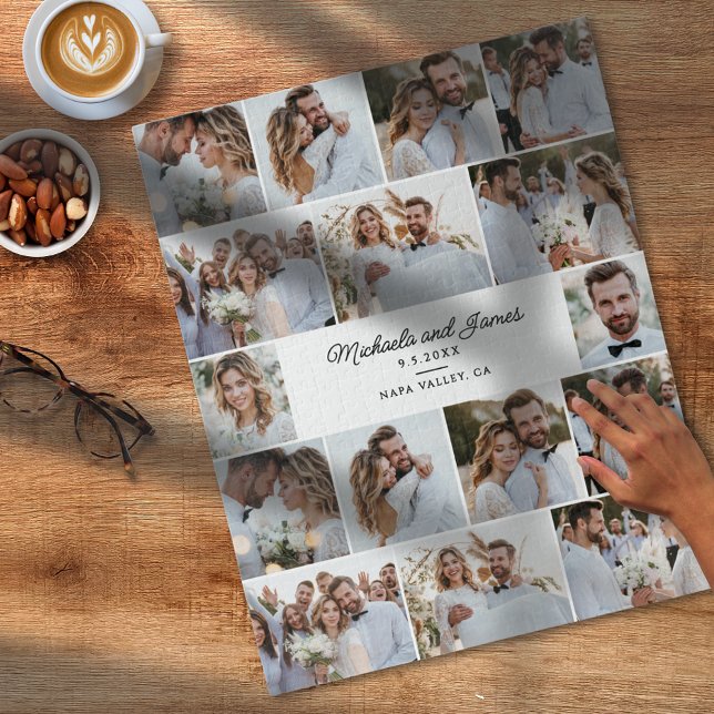 Puzzle 520 Aniversario/Boda de 16 Collages de fotos (Subido por el creador)