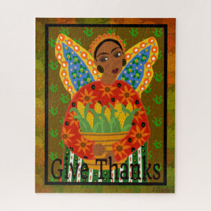 Puzzle 520 pc. Ángel de Acción de Gracias de Arte Popular