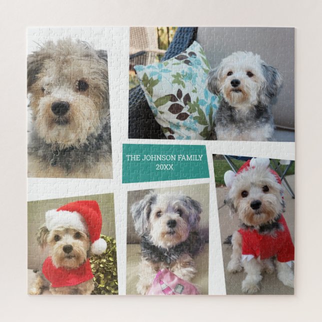 Puzzle 5 Collages de fotos Funky Mid Century Ángulos Mode (Vertical)