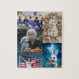 Puzzle 5 fotos personalizar rompecabezas, foto de collage