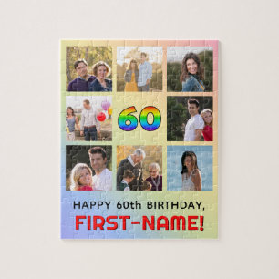 Puzzle 60 Aniversario del Arcoiris divertido #, nombre pe