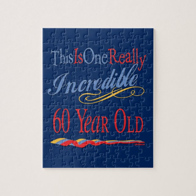 Puzzle 60 años realmente increíbles (Vertical)