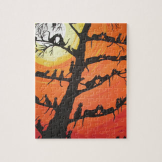 Puzzle 60 gatos en el árbol de amor