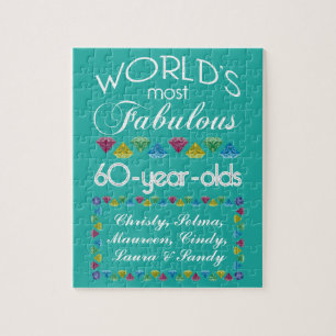 Puzzle 60.o Cumpleaños la mayoría del grupo fabuloso de