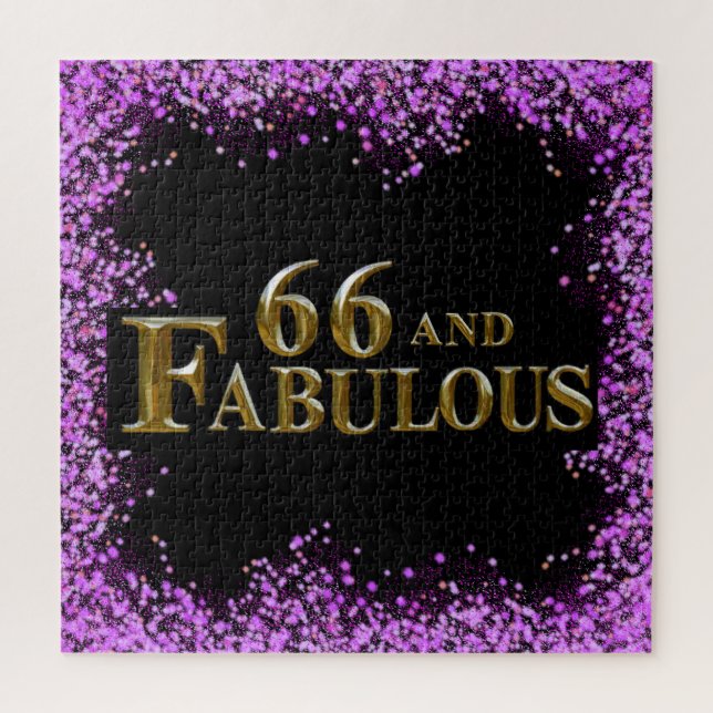 Puzzle 66 cumpleaños (Vertical)