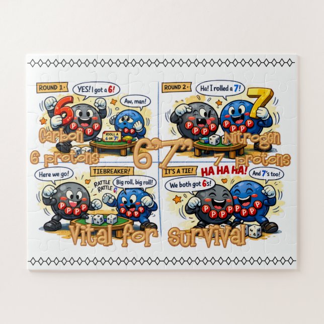 Puzzle 6’7” Vital for Survival Chemistry Elements   (Horizontal)