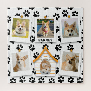 Puzzle 6 Collage de fotos Añadir nombre Perro Impresiones