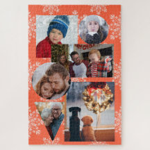 6 Collage de la familia de invierno fotográfico