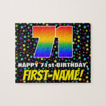 71.ª Cumpleaños — Patrón de estela divertida y col