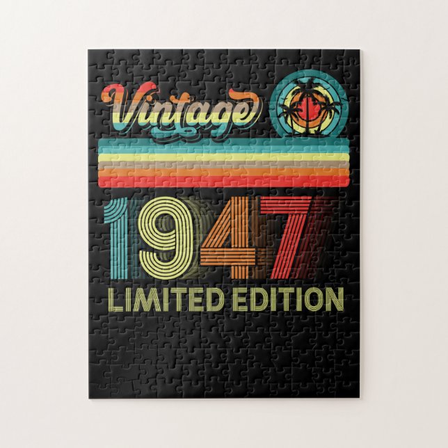 Puzzle 75ª Decoraciones de cumpleaños Hombres 75 años de  (Vertical)