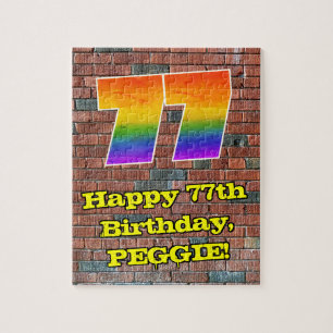 Puzzle 77 Aniversario del Arcoiris 77 inspirado en graffi