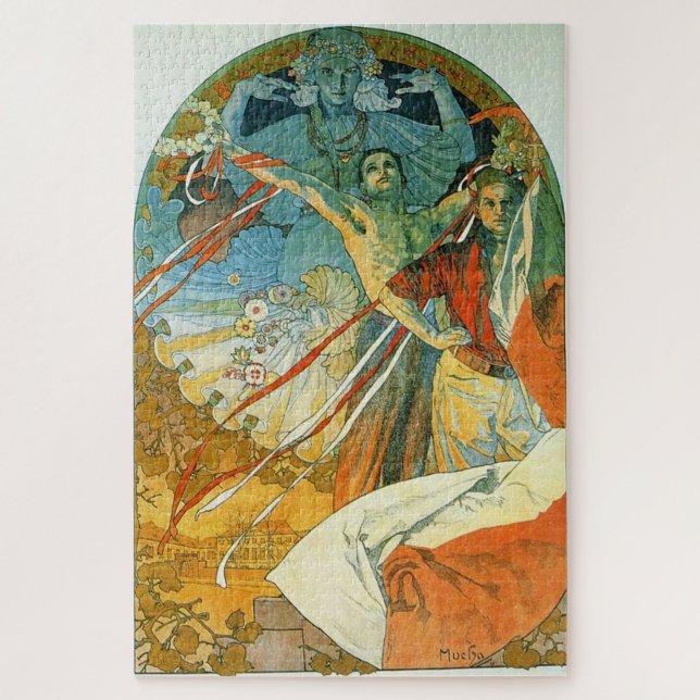 Puzzle 8º Festival de Sokol de Alphonse Mucha (Vertical)