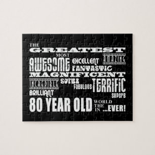 Puzzle 80.o Años más grandes de la fiesta de cumpleaño