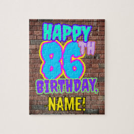 Puzzle 86 cumpleaños ~ Diversión, graffiti urbano inspira