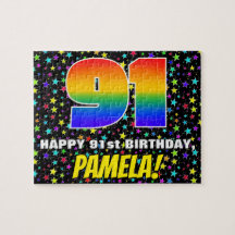 91.ª Cumpleaños — Patrón de estela divertida y col