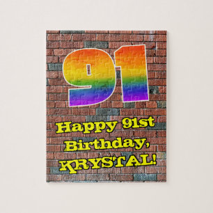 Puzzle 91 Aniversario del Arcoiris 91, inspirado en graff