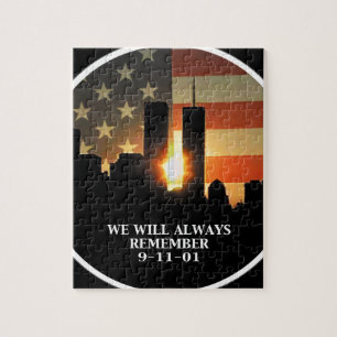 Puzzle 9-11 recuerde - nunca olvidaremos