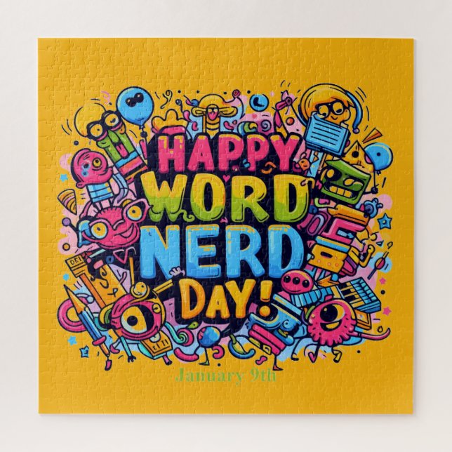 Puzzle 9 ene. - Día del nerd de la palabra (Vertical)