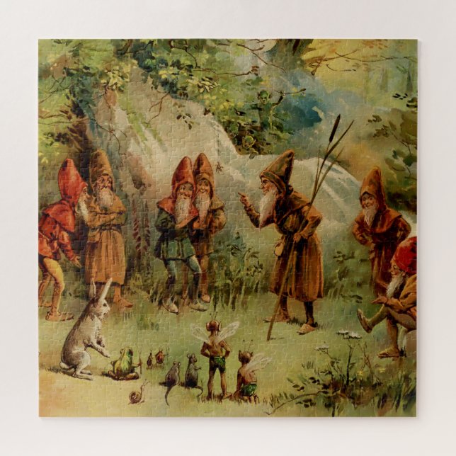 Puzzle “A Council of Gnomes” by E S Hardy (Horizontal)