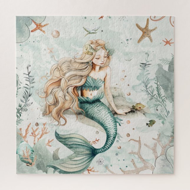 Puzzle A Cute Mermaid (Vertical)