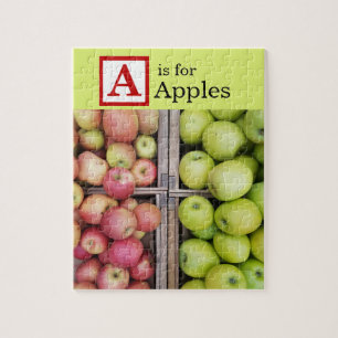 Puzzle A es para manzanas Fotografía