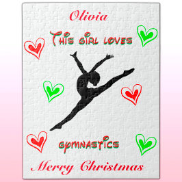 Puzzle A este Chica le encantan los Navidades de gimnasia