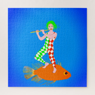 Puzzle A flute player