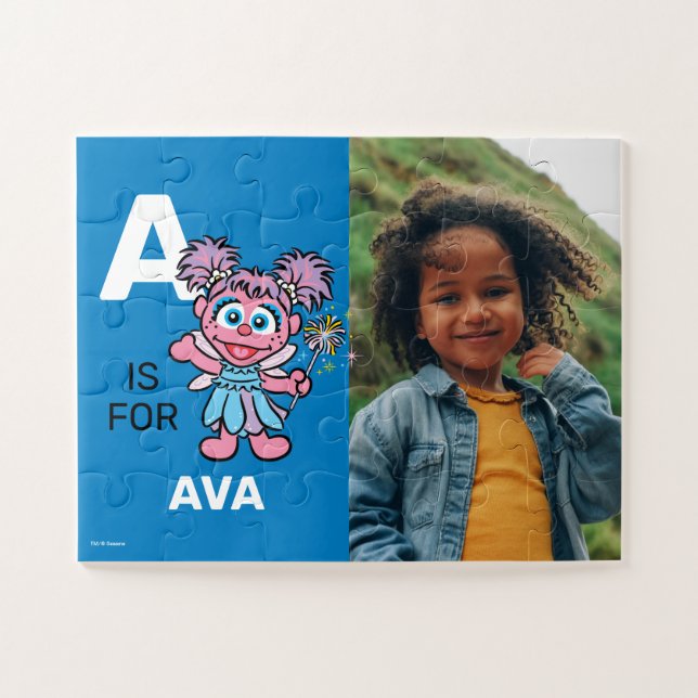 Puzzle A personalizado para Abby Cadabby | Foto (Horizontal)