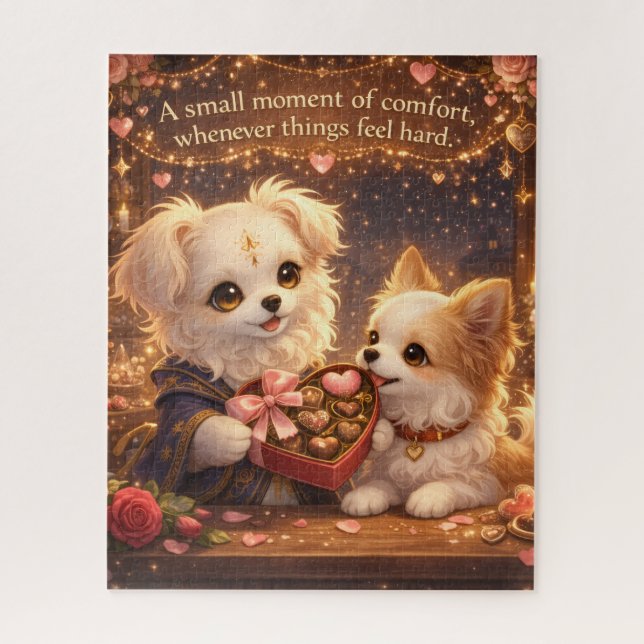 Puzzle A Small Moment of Comfort – Valentine Jigsaw Puzzl (Vertical)