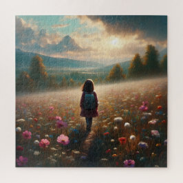 Puzzle A través de las flores - sendero aventurero