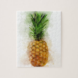 Puzzle Abacaxi Aquarela