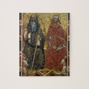 Puzzle Abad y Eligius - proceso pintado de San Antonio