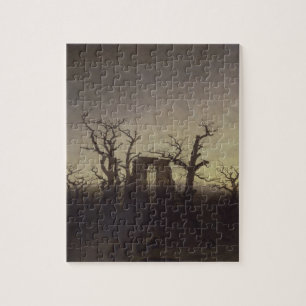 Puzzle Abadía entre robles de Caspar David Friedrich
