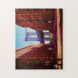 Puzzle Abajo bajo paso superior del puente de Manhattan