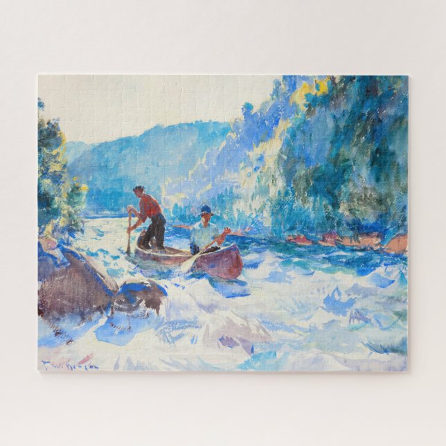 Puzzle Abajo los rápidos de Frank Weston Benson (Horizontal)