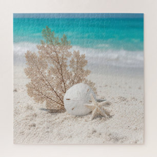 Puzzle Abanico de Mar con Dólar de Arena y Estrella de Ma