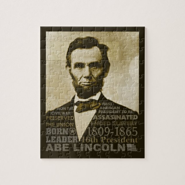 Puzzle Abe Lincoln (Vertical)