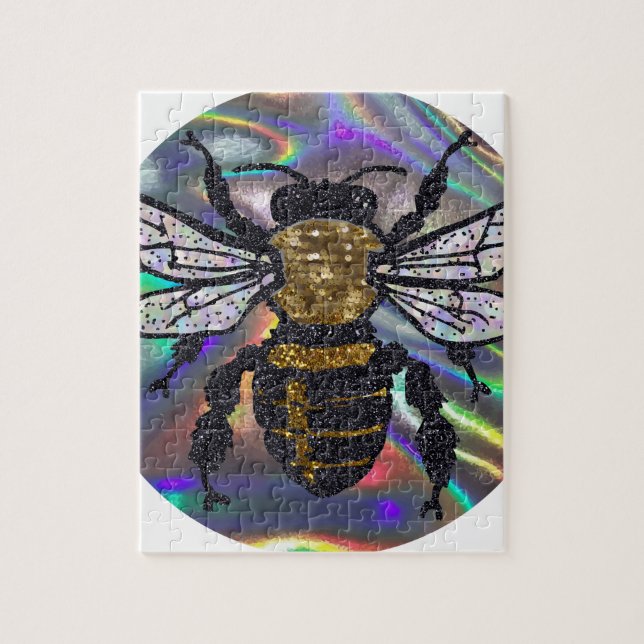 Puzzle abeja con joyas (Vertical)