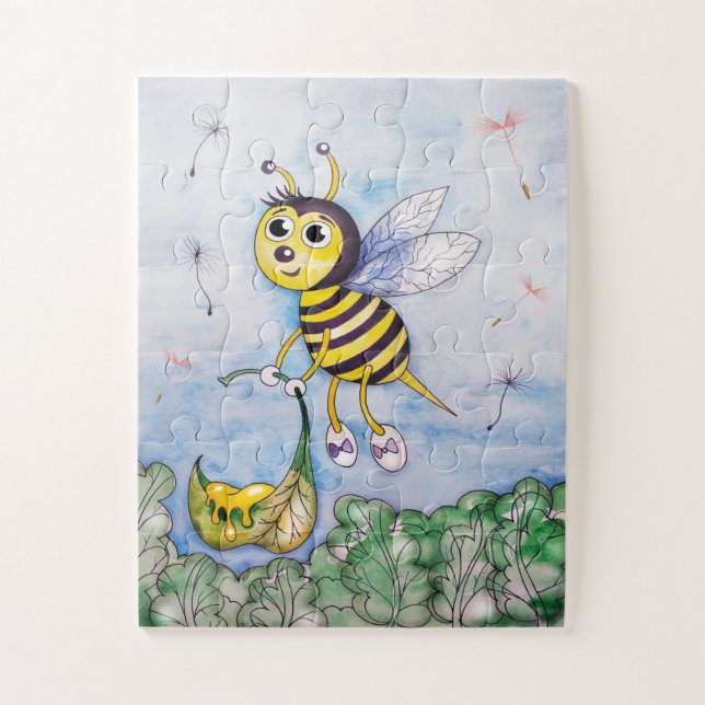 Puzzle Abeja con miel (Vertical)