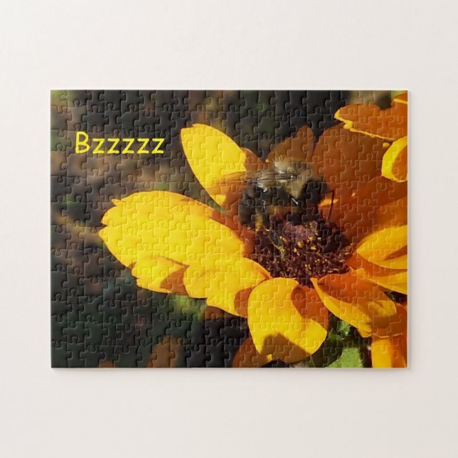 Puzzle Abeja de Bzzzy en una Susan observada negro (Horizontal)