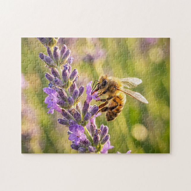Puzzle Abeja en lavanda (Horizontal)